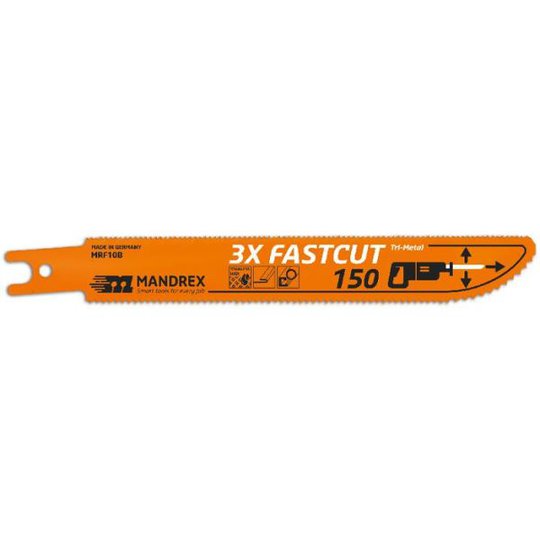 Mandrex 3X-FASTCUT Puukkosahanterä 150 mm