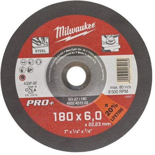 Milwaukee SG 27 PRO+ Katkaisulaikka 180x6 mm.