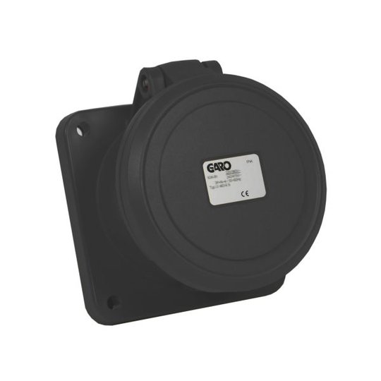 Garo UI 463-5 S Paneelin ulostulo IP44, 5-napainen, 63A Musta, 5 h