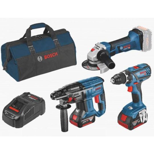Bosch 18V 3 TOOL KIT Työkalupaketti sis. akut ja laturin