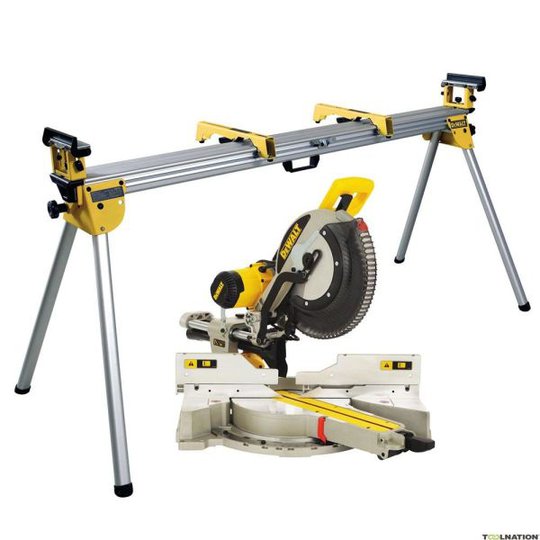 Dewalt DWS780KIT Katkaisu- ja jiirisaha sahapenkillä