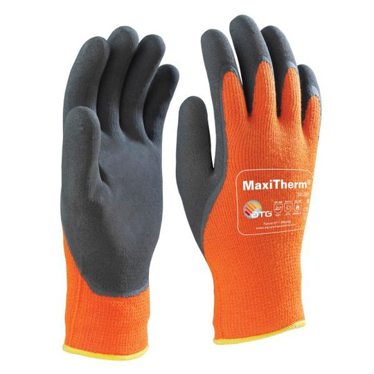 Maxiflex Maxitherm Työkäsineet oranssi/musta, lateksipäällystetty 10