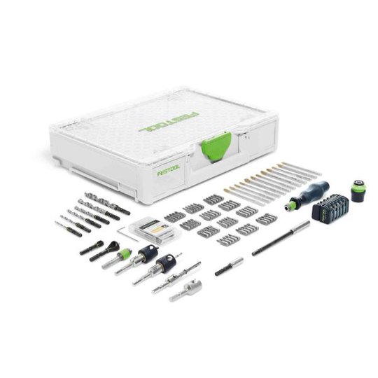 Festool SYS3 M 89 ORG CE-SORT Asennussarja laukussa, 104 osaa
