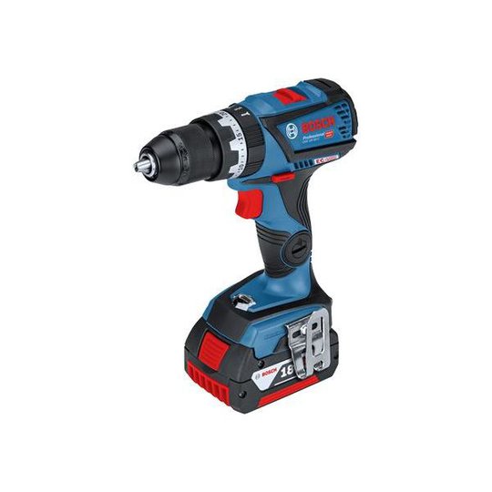 Bosch GSB 18V-60 C Ruuvinväännin sis. 5,0 Ah:n akut ja laturin