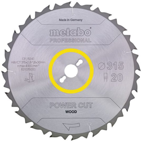 Metabo 628009000 Sahanterä 216x30 mm 24T