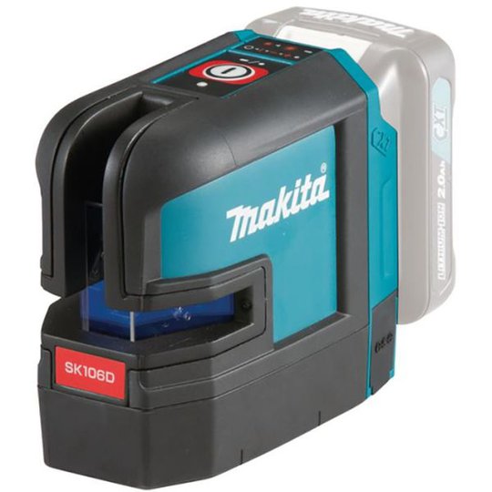 Makita SK106DZ Ristiviivalaser punainen, ilman akkua ja laturia