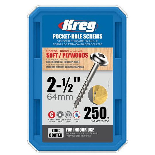 Kreg SML-C250-250 Ruuvi 64 mm 250 kpl:n pakkaus