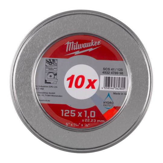 Milwaukee 4932478998 Katkaisulaikka 10-pakkaus 125 x 1.0 mm