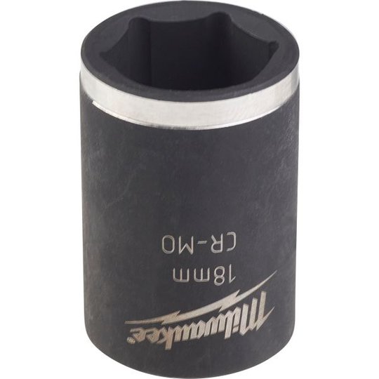 Milwaukee Shockwave Impact Duty Voimahylsy 1/2" kiinnitys, lyhyt 18 mm