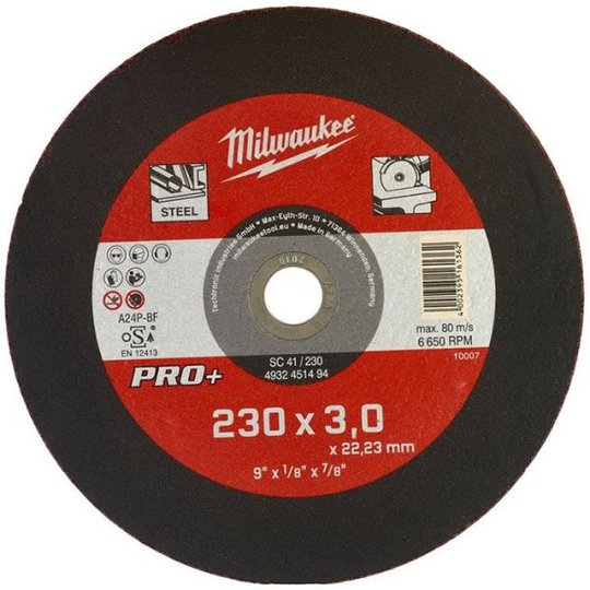 Milwaukee SCS 41 PRO+ Katkaisulaikka 230x3 mm.