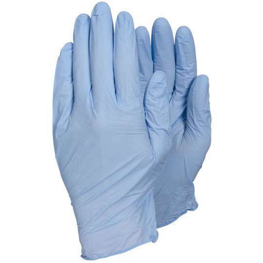 Tegera 84301 Kertakäyttökäsine Sininen nitriili, Puuteriton Koko 10, 200-pack