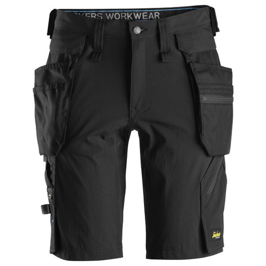 Snickers 6108 LiteWork Shortsit musta C44