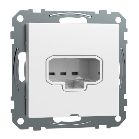 Schneider Electric Exxact WDE005010 Valaisimen liitin DCL, seinäasennukseen, upotettu valkoinen