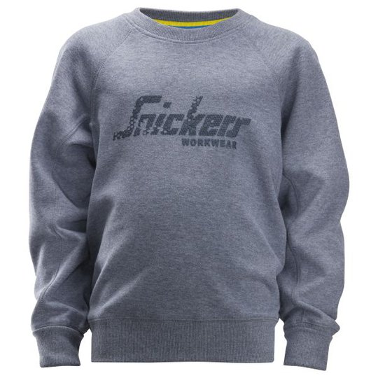Snickers 7509 Collegepaita junior, harmaa/sininen 98/104