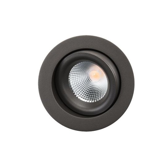 SG Armaturen Junistar Lux Isosafe Downlight-valaisin 7 W, grafiitti 540 lm