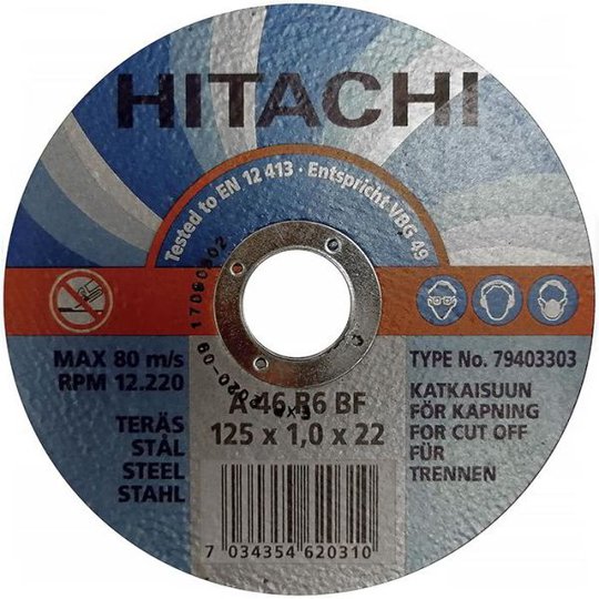 Hitachi 79403303 Katkaisulaikka Ø125x1,0 mm