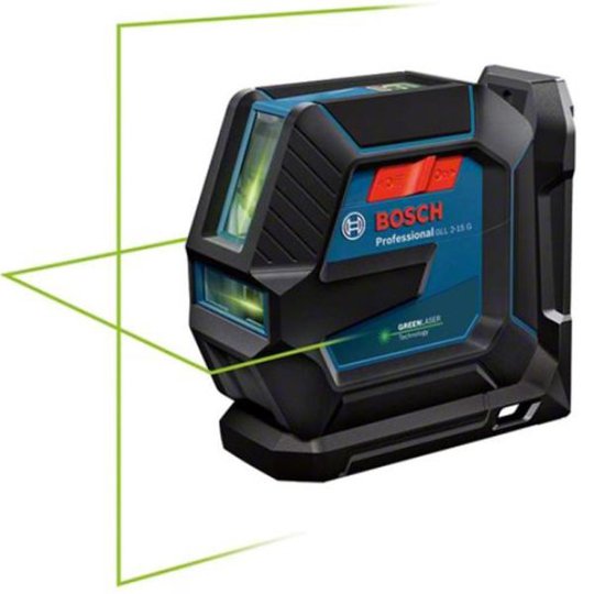 Bosch GLL 2-15/LB10 Linjalaser vihreä, paristoilla