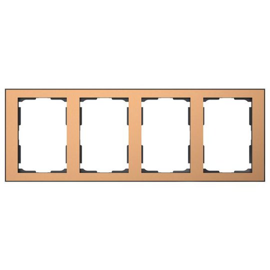 Elko EKO06460 Yhdistelmäkehys kupari/musta 4 x 1½ lokeroa