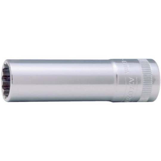 Bahco A7402DZ-1/2 12-kulmainen hylsy 3/8", pitkä malli, tuumakoko 1/2"