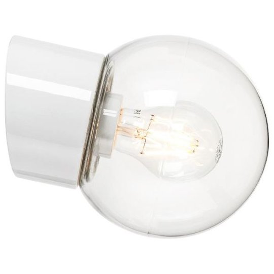 Ifö Electric 6044-510-10 Seinävalaisin kirkas, viisto, IP54 valkoinen