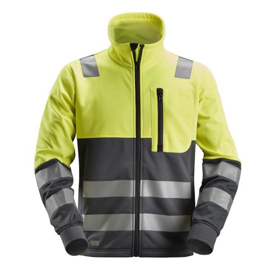 Snickers 8035 AllroundWork Fleecetakki huomiotakki, keltainen XS