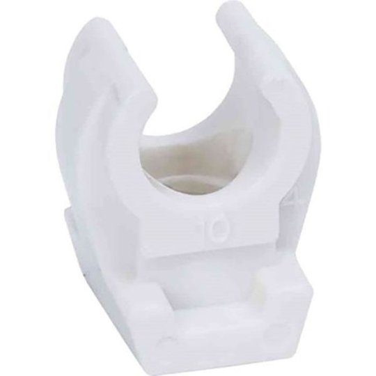 Gelia 3000501062 Putken kiristin muovia, 4 kpl/pakkaus 10 mm, valkoinen