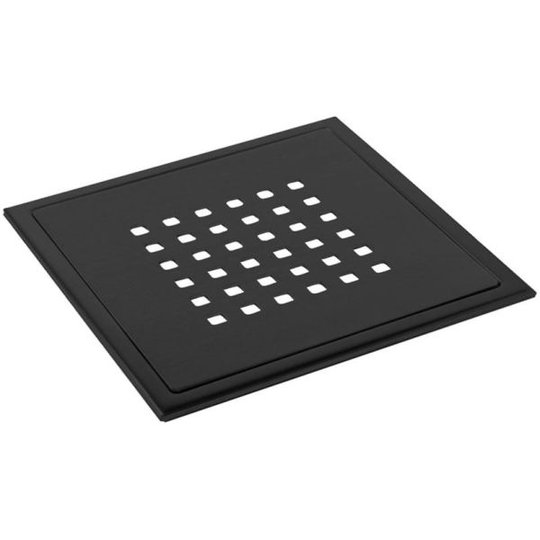 TEBO Details Stockholm Lux Black Lattiakaivon siivilä 200x200 mm
