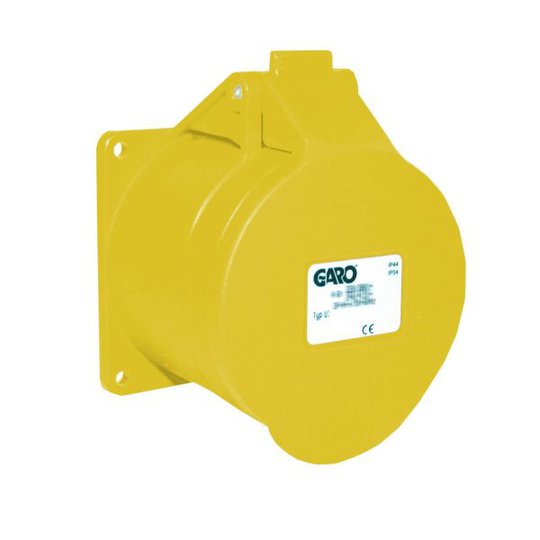 Garo UI 232-4 S Paneelin ulostulo IP44, 3-napainen, 32A Keltainen, 4 h