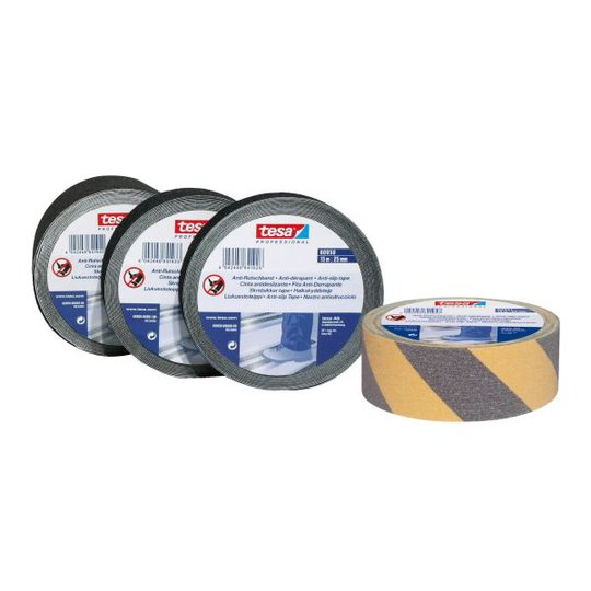 Tesa 60950 Liukuestoteippi 15 m x 25 mm, musta