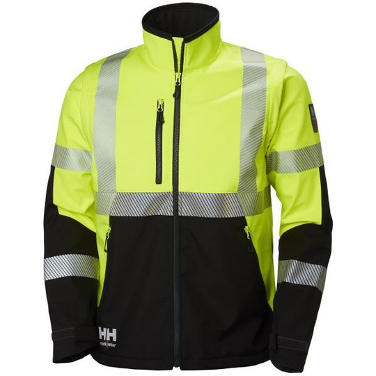 Helly Hansen Workwear ICU Softshelltakki huomioväri, keltainen/musta Koko S