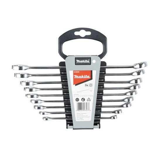 Makita B-65539 Yhdistelmäavainsarja 9 osaa, 15° kulma