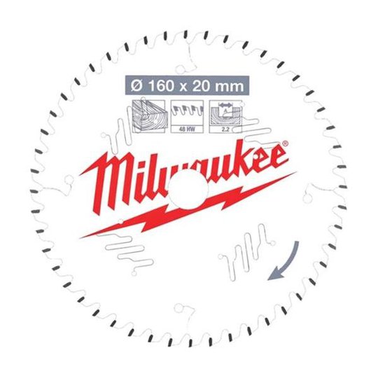 Milwaukee CSB P W Sahanterä 160x2,2x20 mm, 48T
