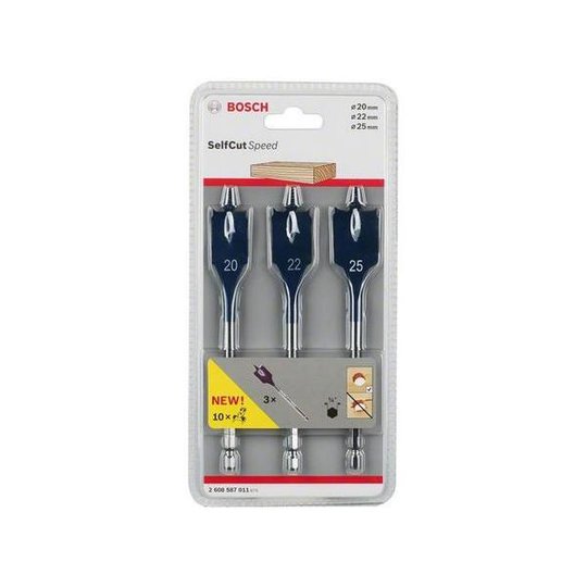 Bosch Self Cut Speed 2608587011 Lattaporanteräsarja 3 osaa