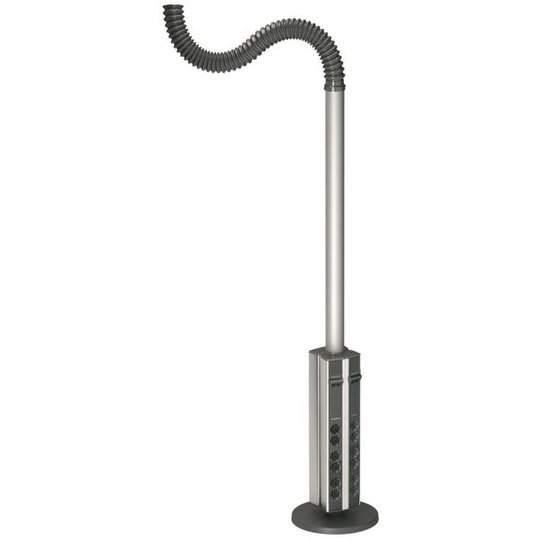 Schneider Electric INS40440 Pistorasiapylväs 2150 mm, 4 osastoa Antrasiitti