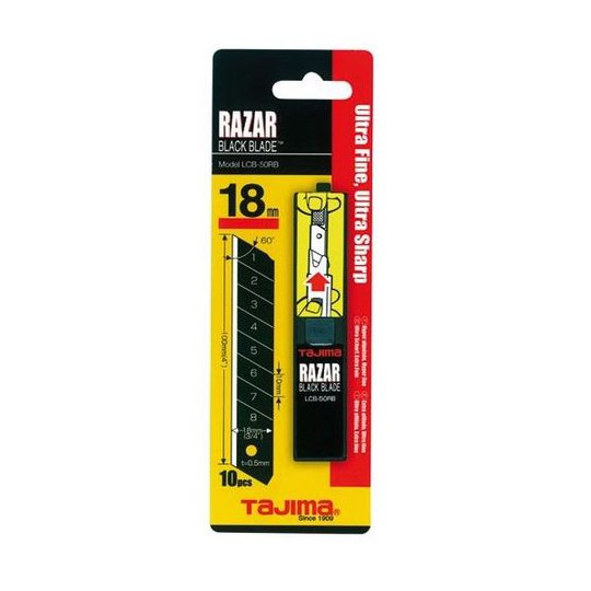 Tajima Razor Black Veitsiterä 10 kpl:n pakkaus