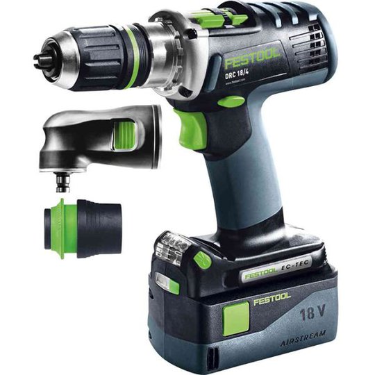 Festool DRC 18/4 Li 5,2-Set QUADRIVE Ruuvinväännin sis. 5,2 Ah:n akut ja SCA 8 -laturin