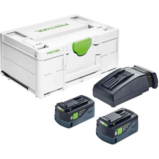 Festool SYS3 ENG 18V 2x5,2/TCL6 Latauspaketti systainerin kanssa