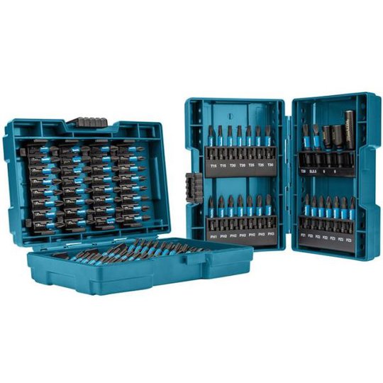 Makita Impact Black Ruuvikärkisarja 90 osaa, 2 laatikkoa