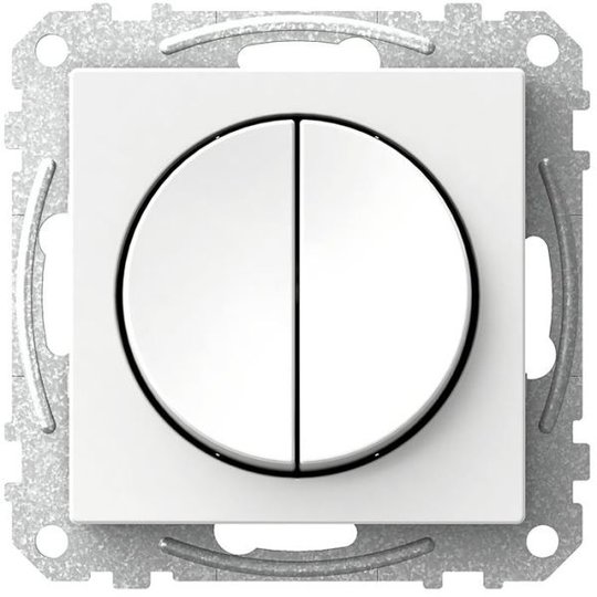 Schneider Electric Exxact WDE002316 Kytkin pyöreä vipu, kruunu, valkoinen