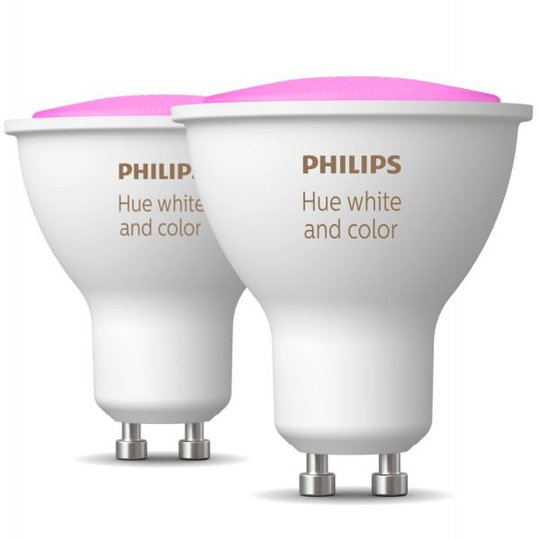 Philips Hue White and Color Ambiance LED-valo 5.7W, GU10, 2 kpl/pakkaus