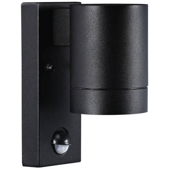 Nordlux TIN 21509103 Julkisivuvalaisin anturi, GU10, IP54, 35W Musta