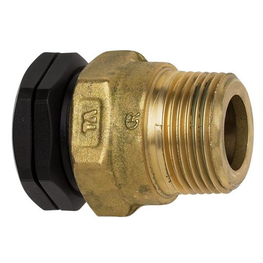 TA 3004012022 PEM-liitin metallinen, suora, muovinen ulkokierre 16 x G15