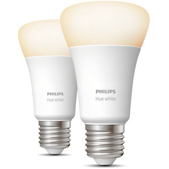 Philips Hue White LED-valo 9W, E27, A60, 2 kpl/pakkaus