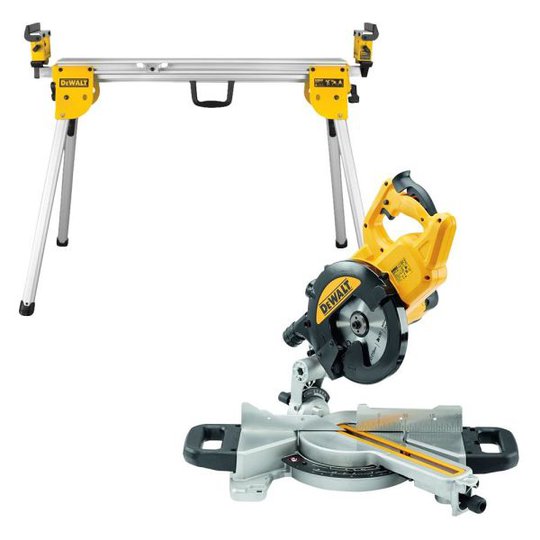 Dewalt DWS774SET Katkaisu- ja jiirisaha jalustalla