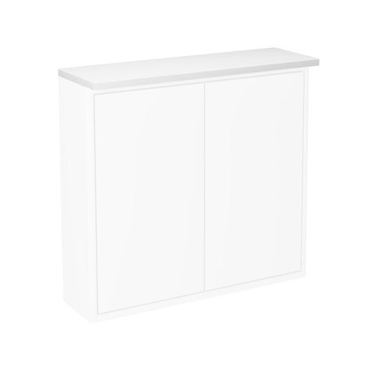 Gustavsberg Graphic Ylälevy kaapeille 60 x 16 cm, valaistuksella valkoinen