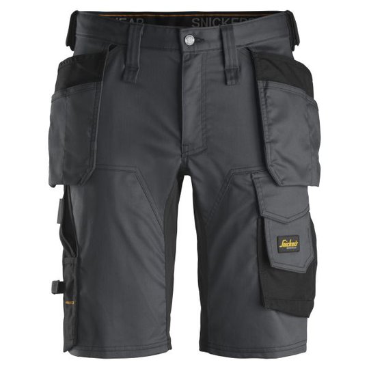 Snickers 6141 AllroundWork Työshortsit harmaa/musta 44