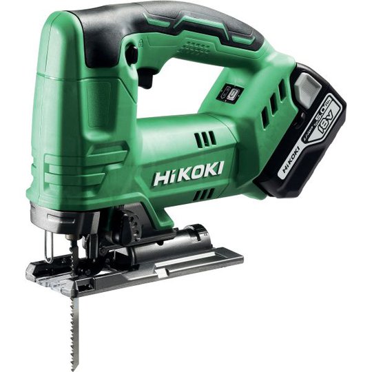 HiKOKI CJ18DA Pistosaha mukana 5.0 Ah akku ja laturi