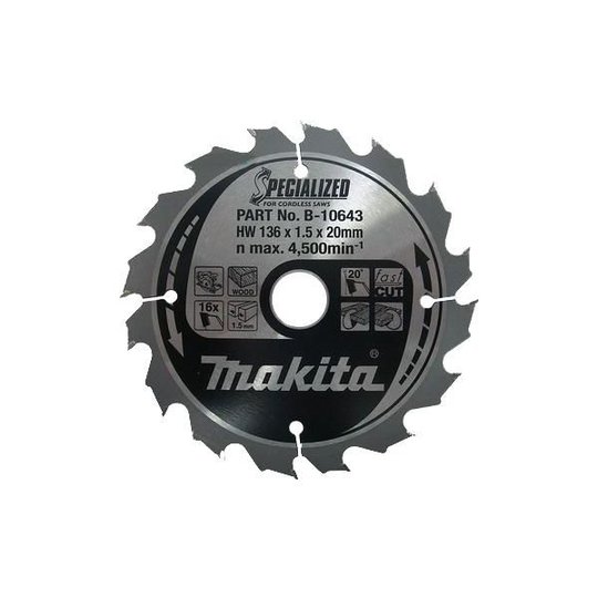 Makita B-10643 Sahanterä 16T