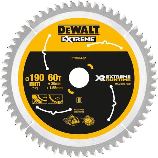 Dewalt DT99564 Sahanterä 60T