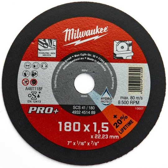 Milwaukee SCS 41 PRO+ Katkaisulaikka 180x1,5 mm